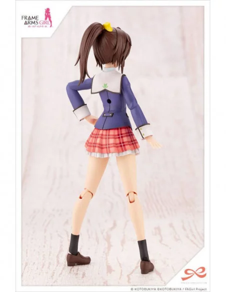 Sousai Shojo Teien Maqueta Plastic Model Kit 1/10 Ao Gennai Wakaba Girls' High School Winter Clothes 16 cm