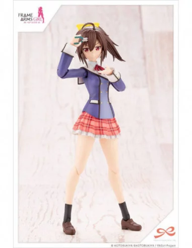 Sousai Shojo Teien Maqueta Plastic Model Kit 1/10 Ao Gennai Wakaba Girls' High School Winter Clothes 16 cm