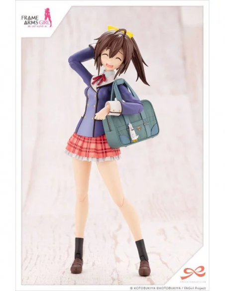 Sousai Shojo Teien Maqueta Plastic Model Kit 1/10 Ao Gennai Wakaba Girls' High School Winter Clothes 16 cm