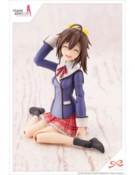 Sousai Shojo Teien Maqueta Plastic Model Kit 1/10 Ao Gennai Wakaba Girls' High School Winter Clothes 16 cm