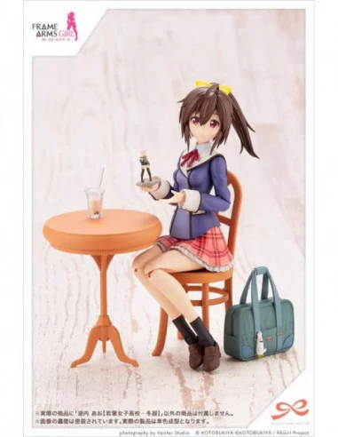 Sousai Shojo Teien Maqueta Plastic Model Kit 1/10 Ao Gennai Wakaba Girls' High School Winter Clothes 16 cm