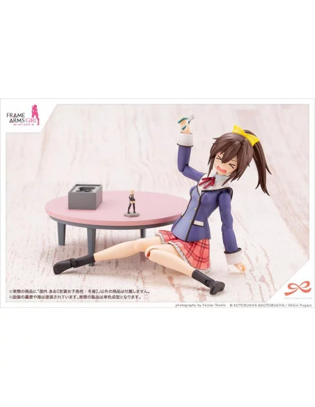 Sousai Shojo Teien Maqueta Plastic Model Kit 1/10 Ao Gennai Wakaba Girls' High School Winter Clothes 16 cm