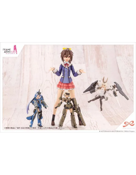 Sousai Shojo Teien Maqueta Plastic Model Kit 1/10 Ao Gennai Wakaba Girls' High School Winter Clothes 16 cm