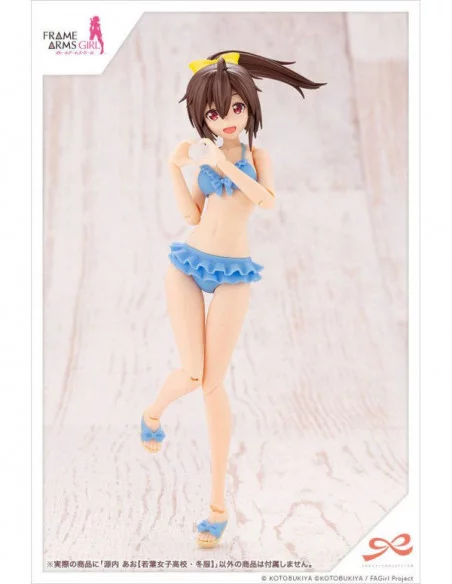 Sousai Shojo Teien Maqueta Plastic Model Kit 1/10 Ao Gennai Wakaba Girls' High School Winter Clothes 16 cm