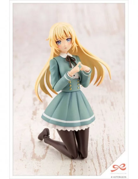 Sousai Shojo Teien Maqueta Plastic Model Kit 1/10 Ritsuka Saeki St. Iris Gauken Girls' High School Winter Clothes 16 cm