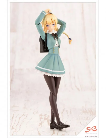 Sousai Shojo Teien Maqueta Plastic Model Kit 1/10 Ritsuka Saeki St. Iris Gauken Girls' High School Winter Clothes 16 cm