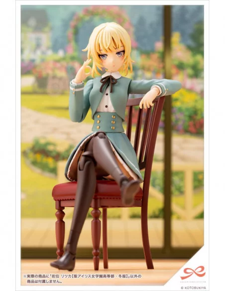 Sousai Shojo Teien Maqueta Plastic Model Kit 1/10 Ritsuka Saeki St. Iris Gauken Girls' High School Winter Clothes 16 cm