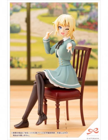 Sousai Shojo Teien Maqueta Plastic Model Kit 1/10 Ritsuka Saeki St. Iris Gauken Girls' High School Winter Clothes 16 cm