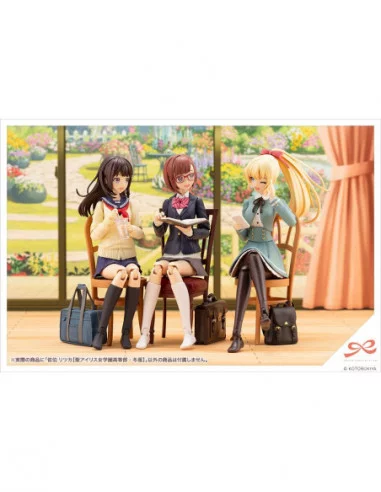 Sousai Shojo Teien Maqueta Plastic Model Kit 1/10 Ritsuka Saeki St. Iris Gauken Girls' High School Winter Clothes 16 cm