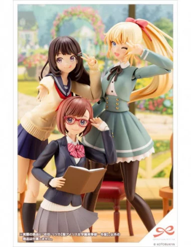 Sousai Shojo Teien Maqueta Plastic Model Kit 1/10 Ritsuka Saeki St. Iris Gauken Girls' High School Winter Clothes 16 cm