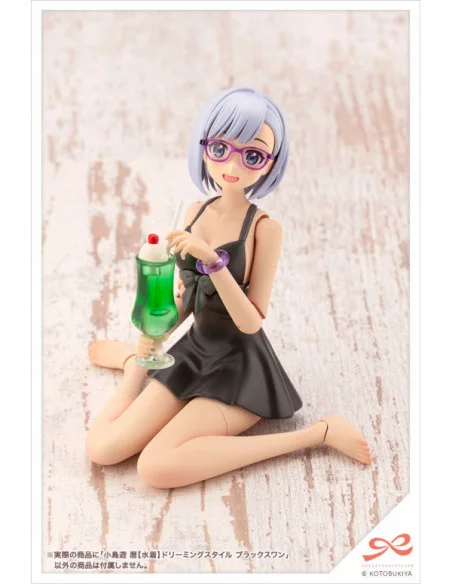 Sousai Shojo Teien Maqueta Plastic Model Kit 1/10 Koyomi Takanashi (Swim Style) Dreaming Style Black Swan 16 cm