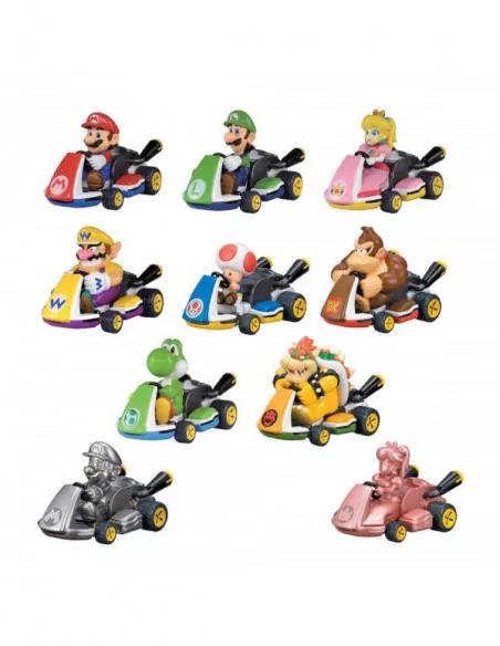 Mario Kart Coches de Cuerda Mystery Pack Expositor (12)