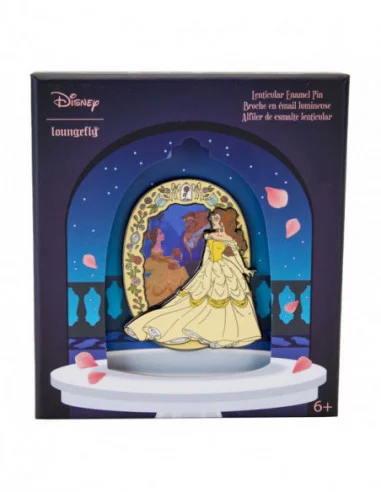 Disney Chapa esmaltada Efecto 3D Bella (La Bella y la Bestia) 8 cm