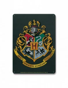 Harry Potter Placa de Chapa Hogwarts Logo 15 x 21 cm