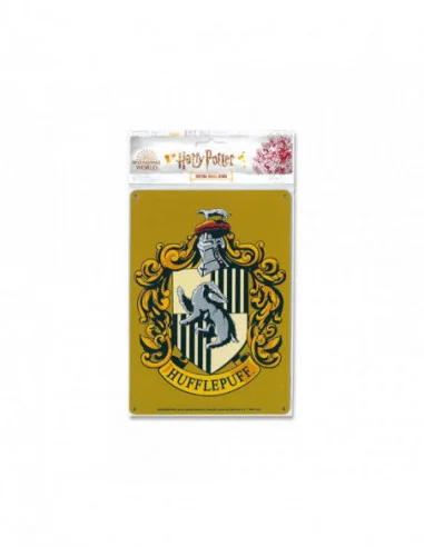 Harry Potter Placa de Chapa Hufflepuff 15 x 21 cm