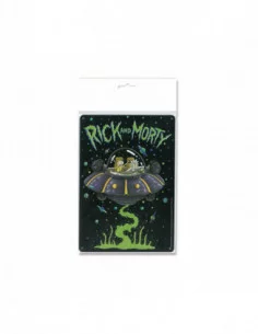 Rick & Morty Placa de Chapa Spaceship 15 x 21 cm 2