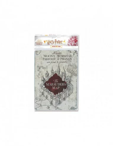 Harry Potter Placa de Chapa Marauders Map 15 x 21 cm