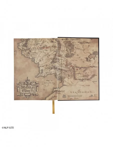 El Señor de los Anillos Libreta Map of Middle Earth