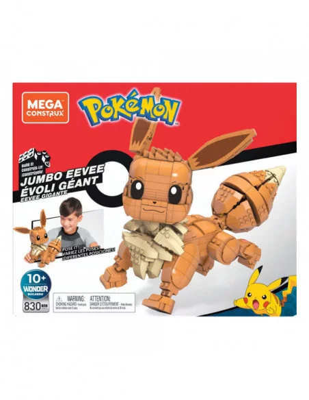 Pokémon Kit de Construcción Mega Construx Wonder Builders Jumbo Eevee 29 cm