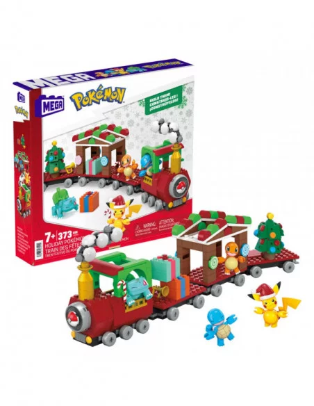 Pokémon Kit de Construcción Mega Construx Tren Festivo de Pokémon