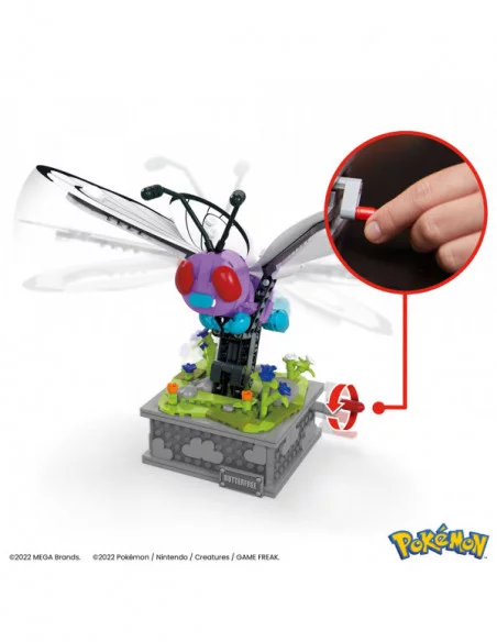 Pokémon Kit de Construcción Mega Construx Motion Butterfree 22 cm