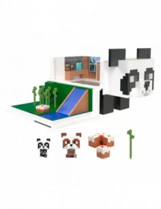 Minecraft Set de Juego Mob Head Minis Casa de Juegos de Panda