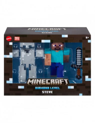 Minecraft Figura Diamond Level Steve 14 cm