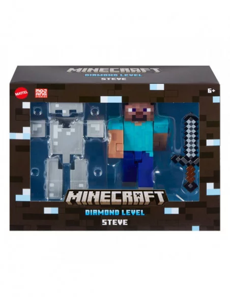 Minecraft Figura Diamond Level Steve 14 cm Minecraft Figura Diamond Level Steve 14 cm