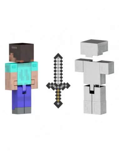 Minecraft Figura Diamond Level Steve 14 cm