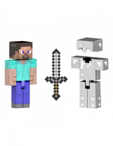 Minecraft Figura Diamond Level Steve 14 cm