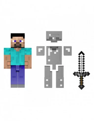 Minecraft Figura Diamond Level Steve 14 cm