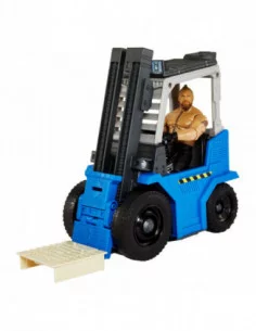 WWE Wrekkin' Vehículo Slam 'N Stack Carretilla elevadora con Figura Brock Lesnar 15 cm