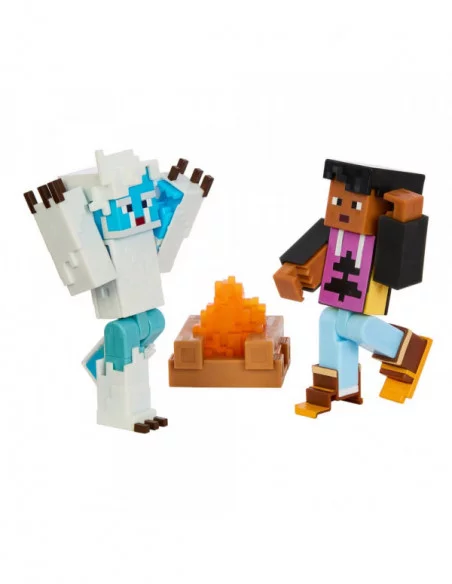 Minecraft Creator Series Figuras Pack de Expansión Susto del Yeti en Mount Enderwood 8 cm