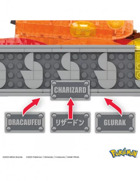 Pokémon Kit de Construcción Mega Construx Charizard con Movimiento 30 cm