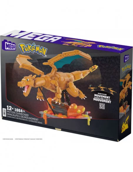 Pokémon Kit de Construcción Mega Construx Charizard con Movimiento 30 cm