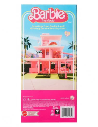 Barbie The Movie Muñeca Ken Wearing Pastel Striped Beach Matching Set