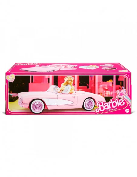 Barbie The Movie Vehículo Pink Corvette Convertible Barbie The Movie Vehículo Pink Corvette Convertible