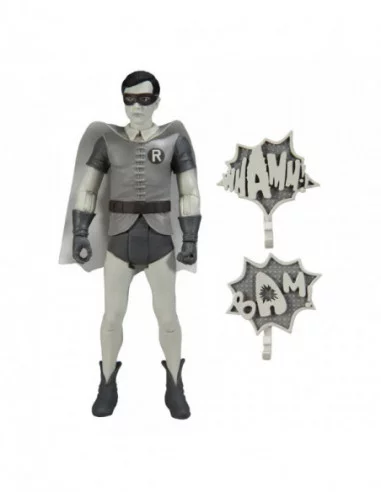 DC Retro Figura Batman 66 Robin (Black & White TV Variant) 15 cm