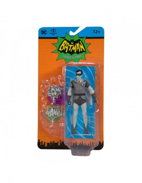 DC Retro Figura Batman 66 Robin (Black & White TV Variant) 15 cm