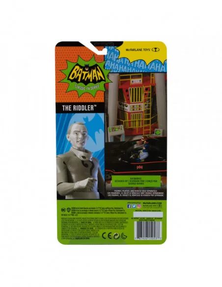 DC Retro Figura Batman 66 The Riddler (Black & White TV Variant) 15 cm