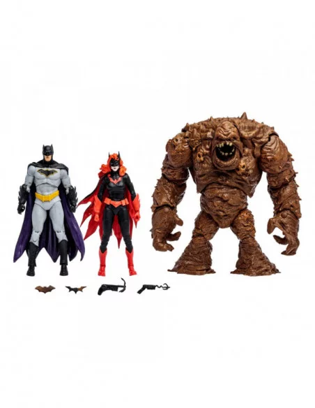 DC Multiverse Figuras Multipack Clayface, Batman & Batwoman (DC Rebirth) (Gold Label) 18 cm