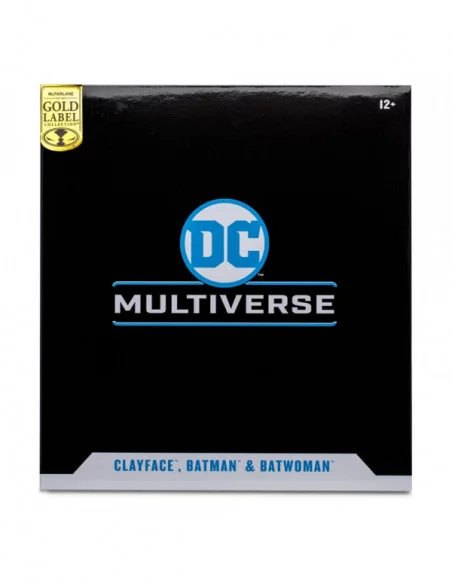 DC Multiverse Figuras Multipack Clayface, Batman & Batwoman (DC Rebirth) (Gold Label) 18 cm