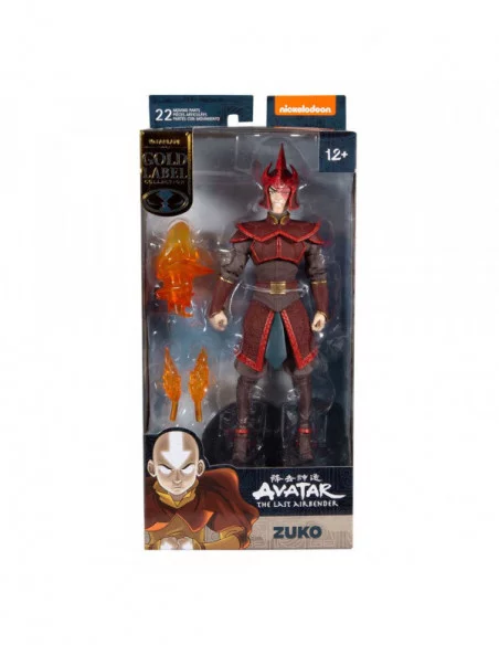 Avatar: la leyenda de Aang Figura Prince Zuko Helmeted (Gold Series) 18 cm