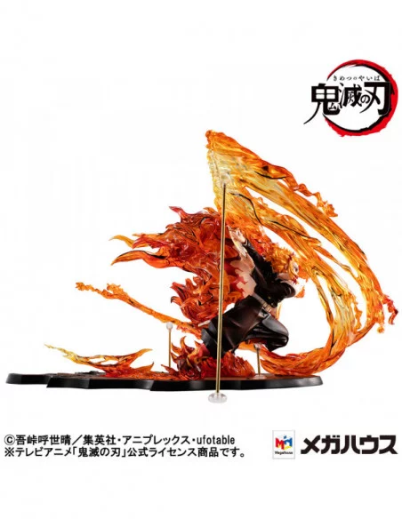 Demon slayer: Kimetsu no Yaiba Kyojuro G.E.M. Precious 1/8 Estatua PVC Rengoku Flame Breathing Fifth Form:Flame Tiger 24 cm