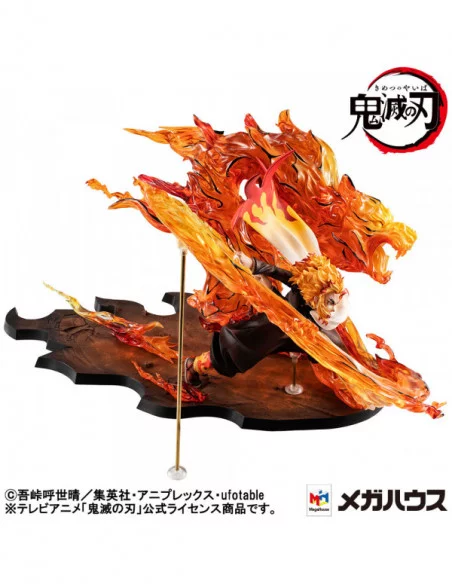 Demon slayer: Kimetsu no Yaiba Kyojuro G.E.M. Precious 1/8 Estatua PVC Rengoku Flame Breathing Fifth Form:Flame Tiger 24 cm