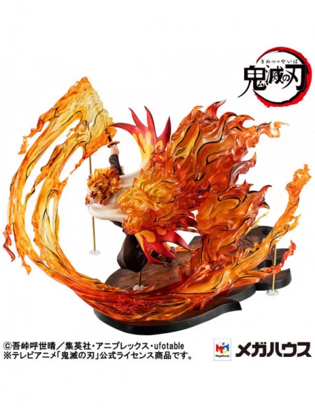 Demon slayer: Kimetsu no Yaiba Kyojuro G.E.M. Precious 1/8 Estatua PVC Rengoku Flame Breathing Fifth Form:Flame Tiger 24 cm