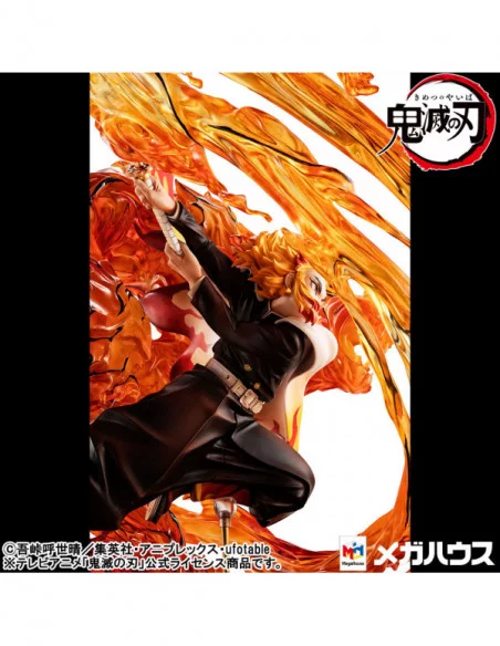 Demon slayer: Kimetsu no Yaiba Kyojuro G.E.M. Precious 1/8 Estatua PVC Rengoku Flame Breathing Fifth Form:Flame Tiger 24 cm