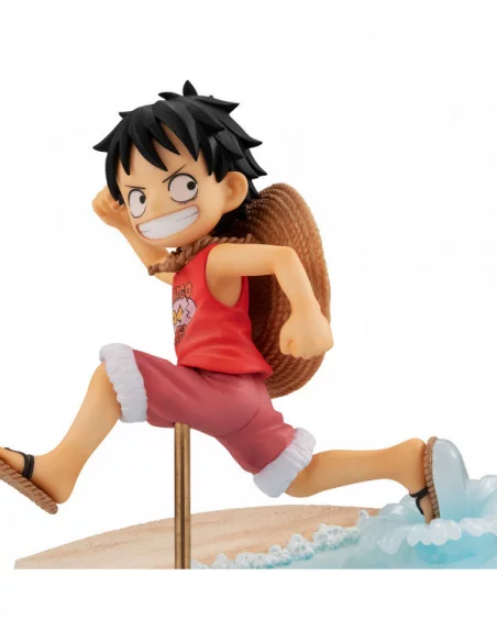 One Piece Serie G.E.M. Estatua PVC Monkey D. Luffy Run! Run! Run! 12 cm