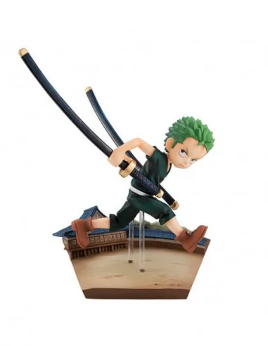 One Piece Serie G.E.M. Estatua PVC Roronoa Zoro Run! Run! Run! 14 cm