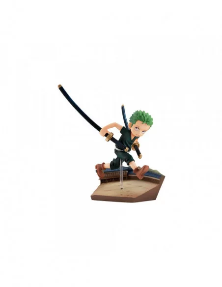 One Piece Serie G.E.M. Estatua PVC Roronoa Zoro Run! Run! Run! 14 cm